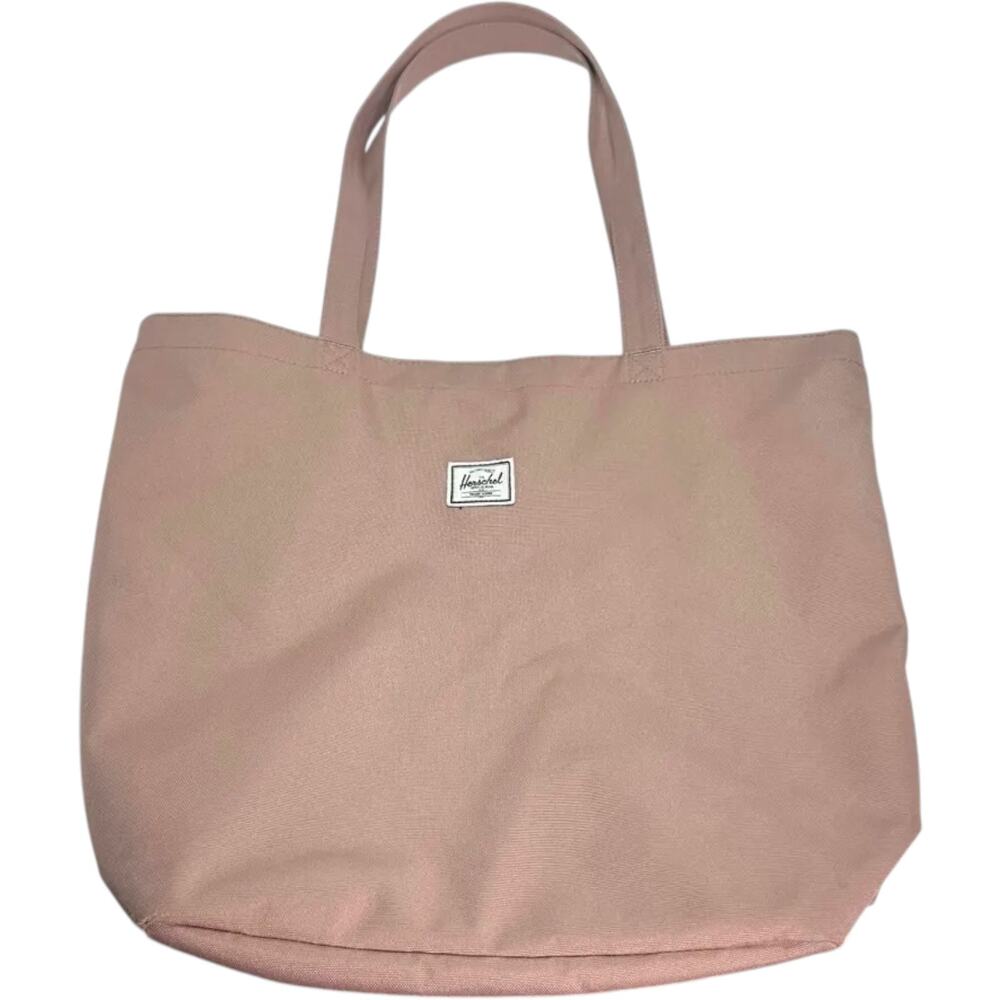 The Herschel Supply Co Mica Tote Shoulder Bag Ash Rose Pink Zip Closure Pockets